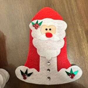 Festive Santa Felt Decoration
